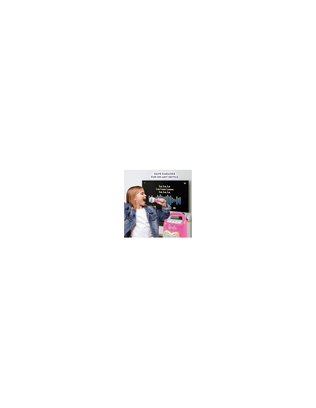 Barbie Party-Partymaker - Speaker Bluetooth e Microfono per Festeggiamenti