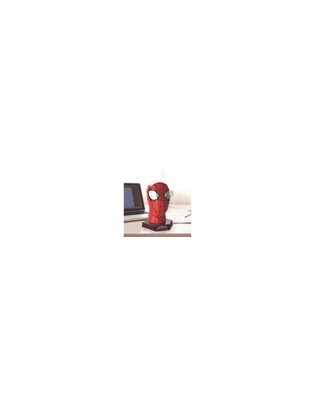 4D Puzzle Marvel Spider-Man, Kit Modellismo 3D da 82 Pezzi con Supporto, Decorazione da Tavolo Spider-Man, 12+ Anni