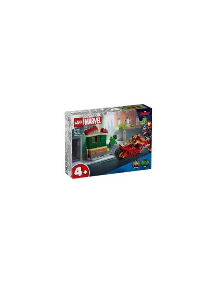 MARVEL 76287 IRONMAN CON MOTO E HULK