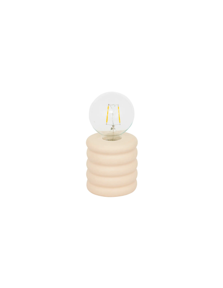 LAMPADA TAVOLO 202663 PERRY CERAMICA BEIGE 9X18CM