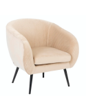 POLTRONA 166596G SOLARO VELLUTO BEIGE