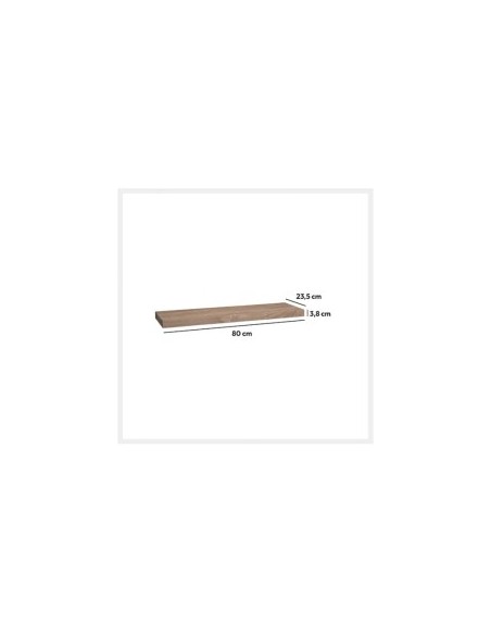 MENSOLA 80CM NATURALE su TreG Ingrosso