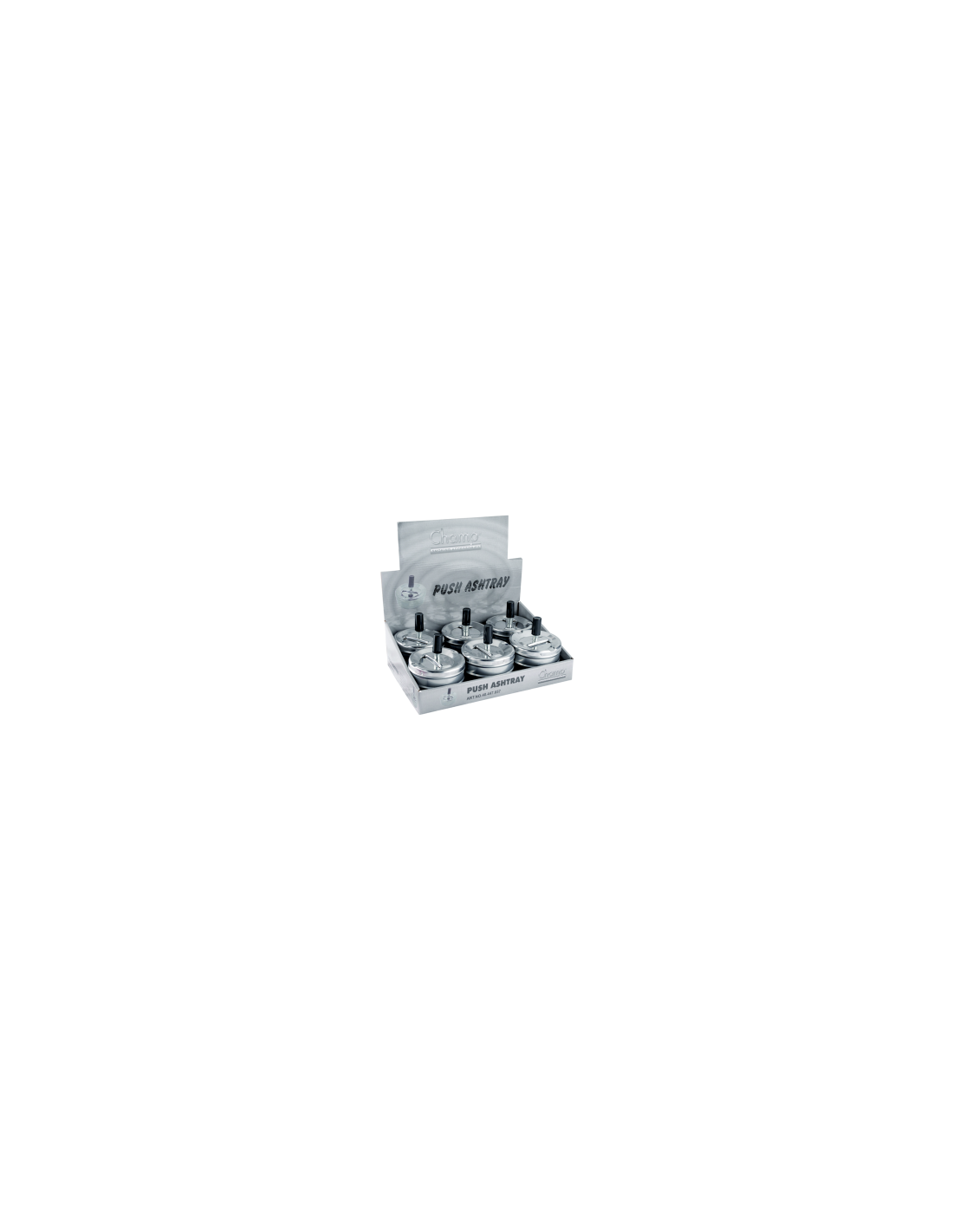 POSACENERE 40447657 METALLO 9CM CON PUSH
