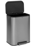 PATTUMIERA PEDALE 206745 INOX 50LT ARGENTO