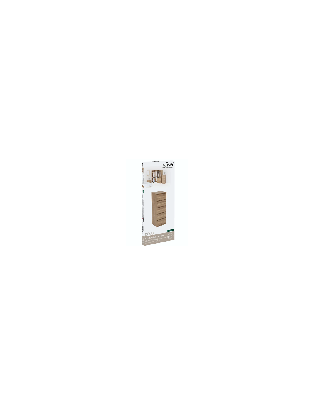 CASSETTIERA 193605 DOLO 5 CASSETTI 40X48X118CM