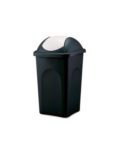 PATTUMIERA 70207 60LT NERO/BIANCO BASCULANTE su TreG Ingrosso