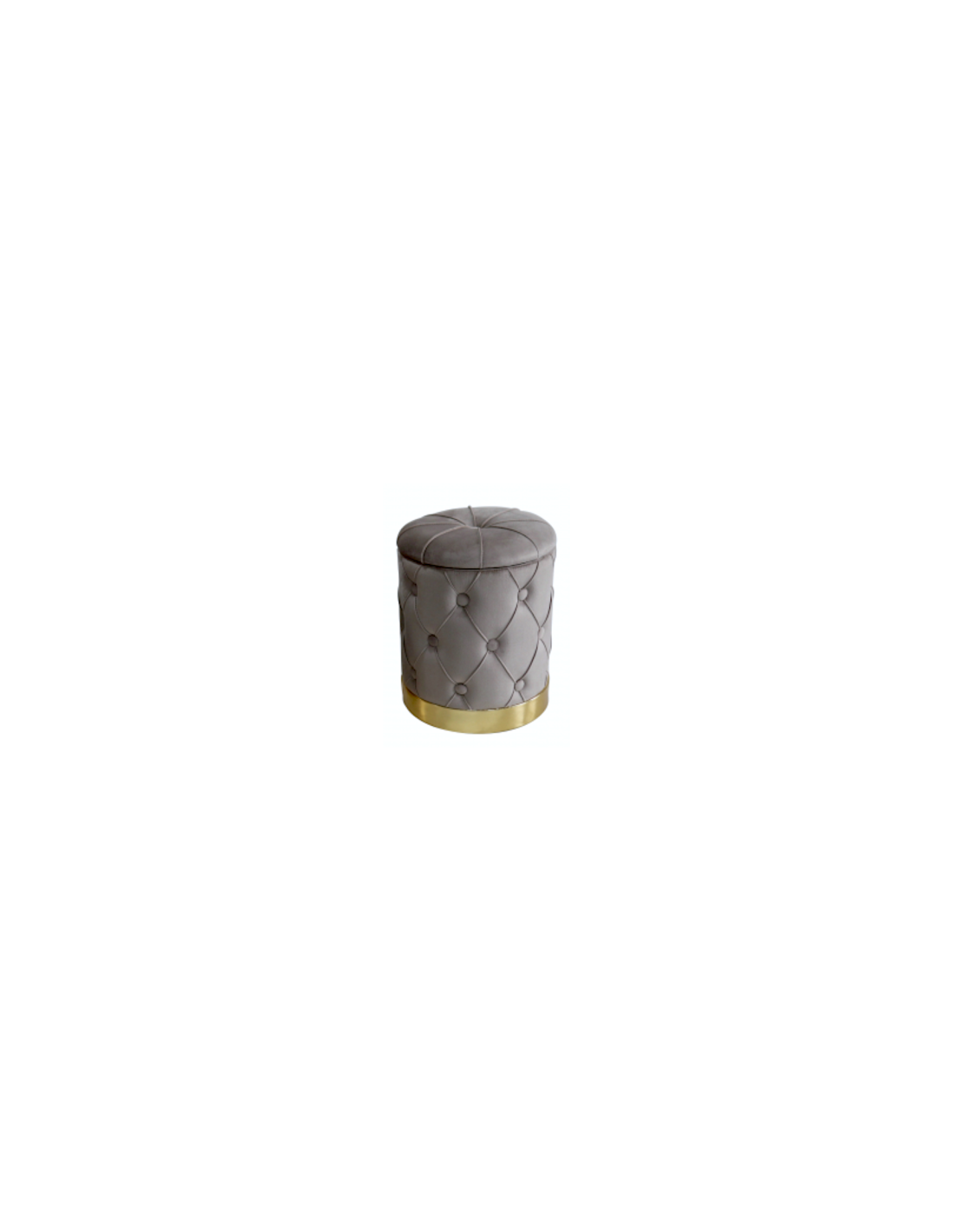 POUF CONTENITORE 100364 1 MIS JEREMY 31X38CM VELLUTO GRIGIO
