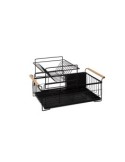 SCOLAPIATTI 189784 2 LIVELLI 48X29X28CM METALLO NERO