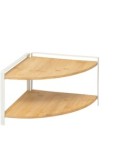 MENSOLA ANGOLARE 190109A ORDERA 2 LIVELLI BEIGE BAMBOO/METALLO