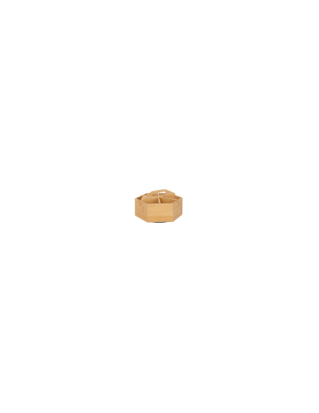 SCATOLA PORTATHE 190036 BAMBOO 6 SCOMPARTI 22X19X12CM