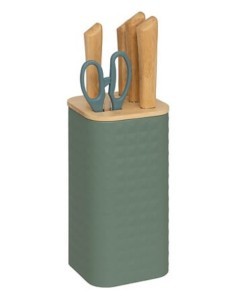 SET 4 COLTELLI CON FORBICI 190134 SENSIA CON SUPPORTO ASSORTITO