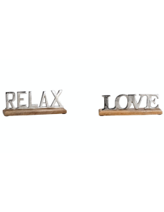 SCRITTA 80557 LOVE/RELAX 27X10CM ASSORTITO