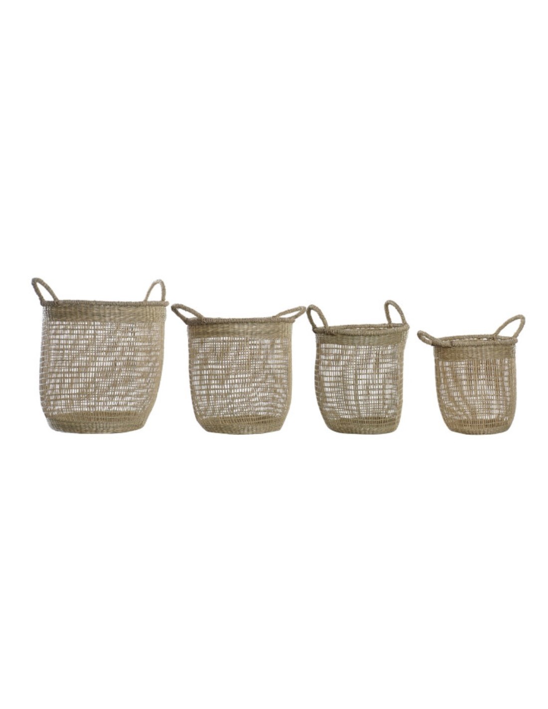 CESTA DC194929 3 MIS FIBRA NATURALE CON MANICI