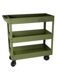 CARRELLO 140776 3 PIANI METALLO VERDE 77X35X79CM