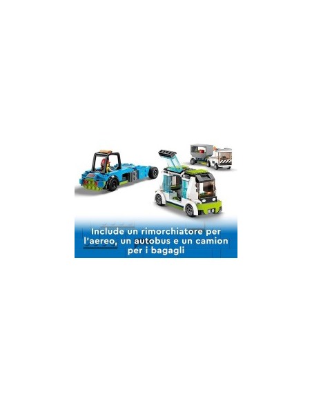 LEGO City Aereo Passeggeri, Aeroplano Giocattolo, Veicoli dell'Aeroporto, 9 Minifigure, Idee Regalo Bambini, Costruzioni 60367