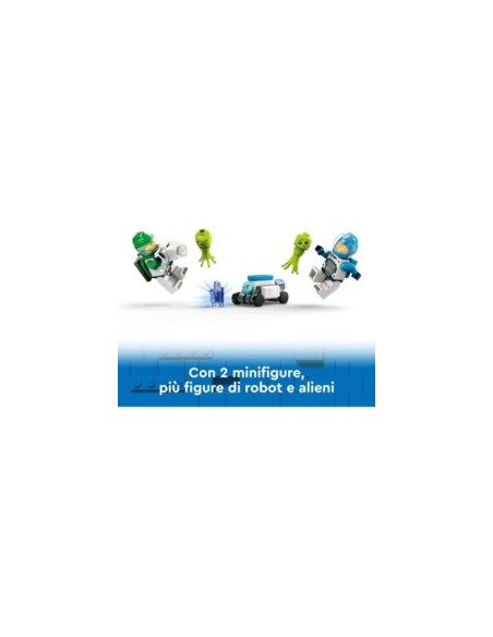 LEGO City Rover Esploratore Spaziale e Vita Aliena, Veicolo Giocattolo da Costruire con Minifigure e Action Figure 60431