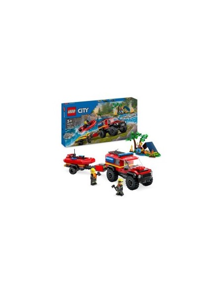 Lego City fuoristrada anticendio e gommone di salvataggio 60412