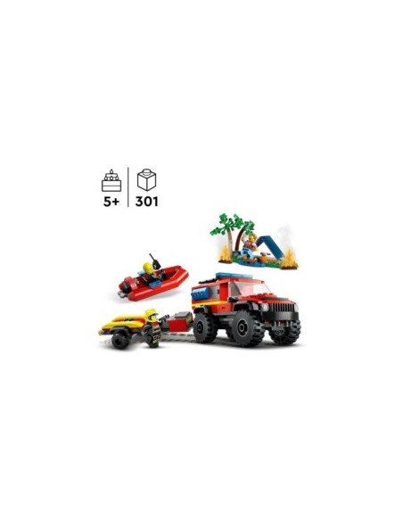 Lego City fuoristrada anticendio e gommone di salvataggio 60412