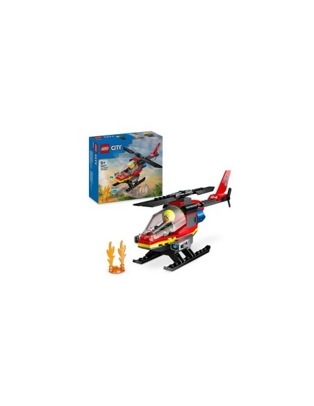 Lego city  elicottero dei pompieri 60411
