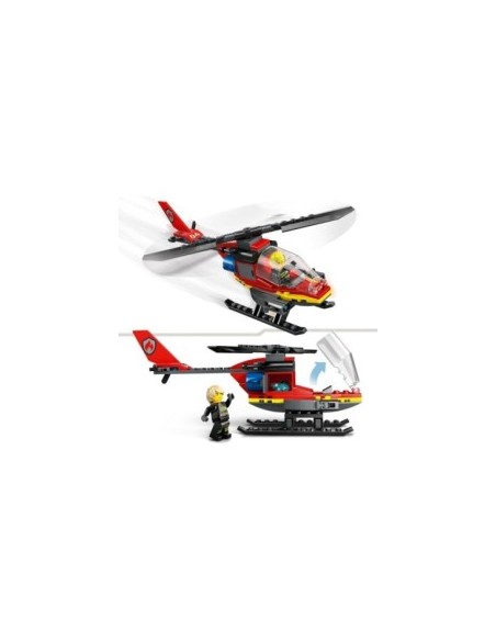 Lego city  elicottero dei pompieri 60411