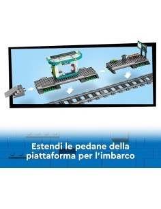 LEGO City Tram e Fermata del Tram 60423, Treno Giocattolo da Costruire, Idea Regalo Compleanno