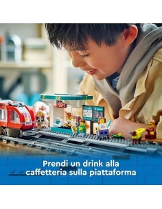LEGO City Tram e Fermata del Tram 60423, Treno Giocattolo da Costruire, Idea Regalo Compleanno