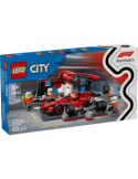 CITY 60443 PITSTOP E MECCANICI CON MONOPOSTO FERRARI F1