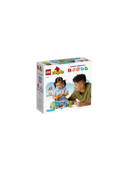 DUPLO 10987 CAMION RICICLAGGIO RIFIUTI su TreG Ingrosso