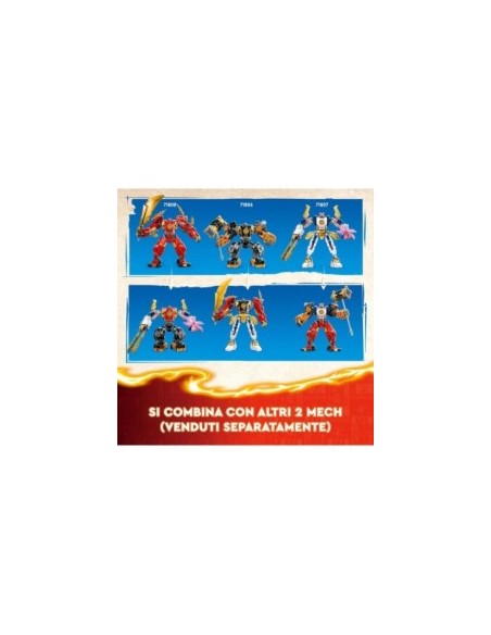 NINJAGO 71808 MECH ELEMENTO FUOCO DI KAI