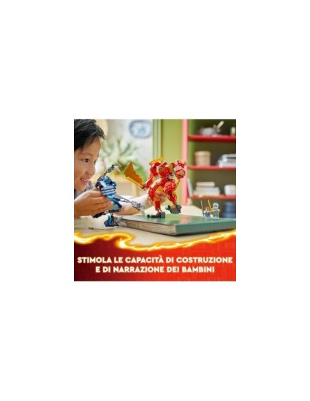 NINJAGO 71808 MECH ELEMENTO FUOCO DI KAI
