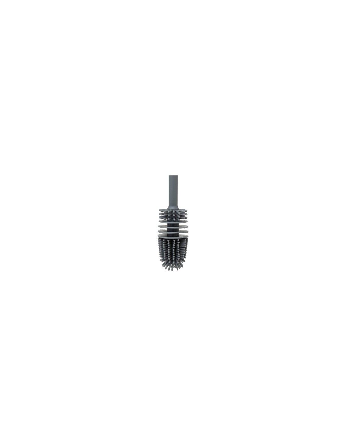 5five Spazzola in gomma grigia, spazzola lunga h33,5 cm, accessori per la casa, pulizia, utensile cucina, spazzola durevol