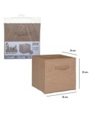 Cestino in vimini Mix N Modul, organizer quadrato, cesto portaoggetti, contenitore naturale, arredo casa, 31x31 cm