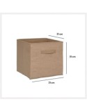 Cestino in vimini Mix N Modul, organizer quadrato, cesto portaoggetti, contenitore naturale, arredo casa, 31x31 cm