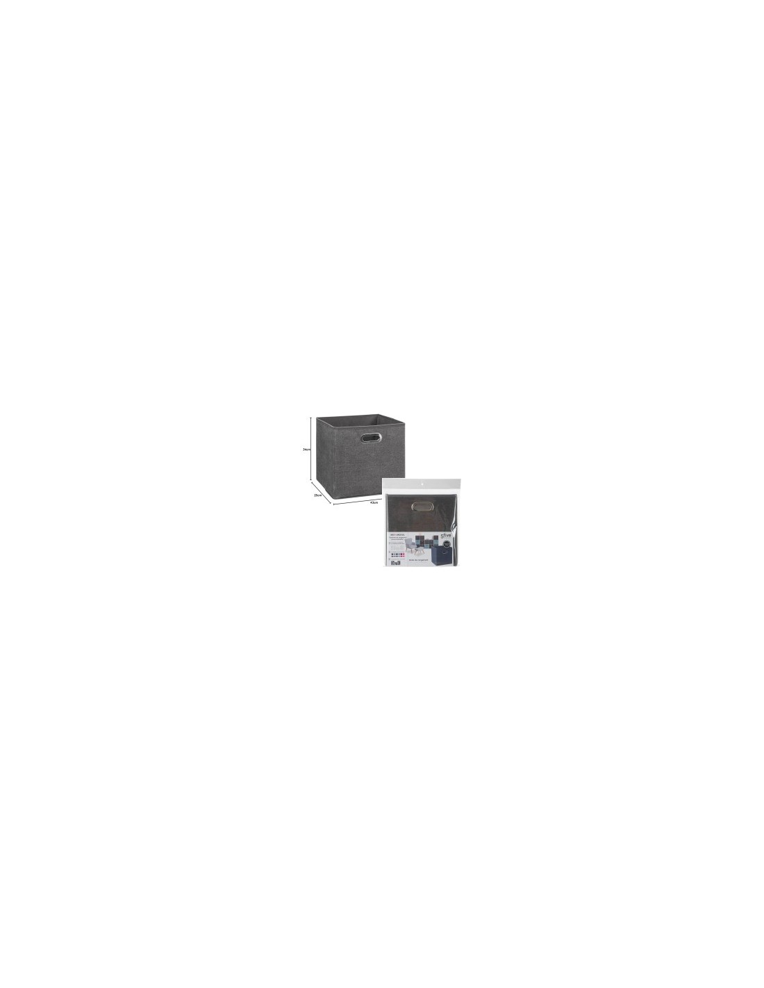 PORTAOGGETTI 138885D 31X31CM GRIGIO su TreG Ingrosso
