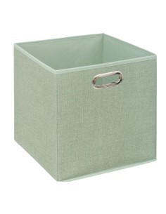 Scatola RGMT 31x31, contenitore portaoggetti, verde salvia, organizer salvaspazio, pieghevole, per casa, armadio