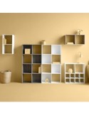 SCAFFALE 9 SCOMPARTI 100X32X100CM NATURALE su TreG Ingrosso