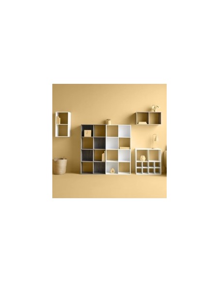 SCAFFALE 9 SCOMPARTI 100X32X100CM NATURALE su TreG Ingrosso