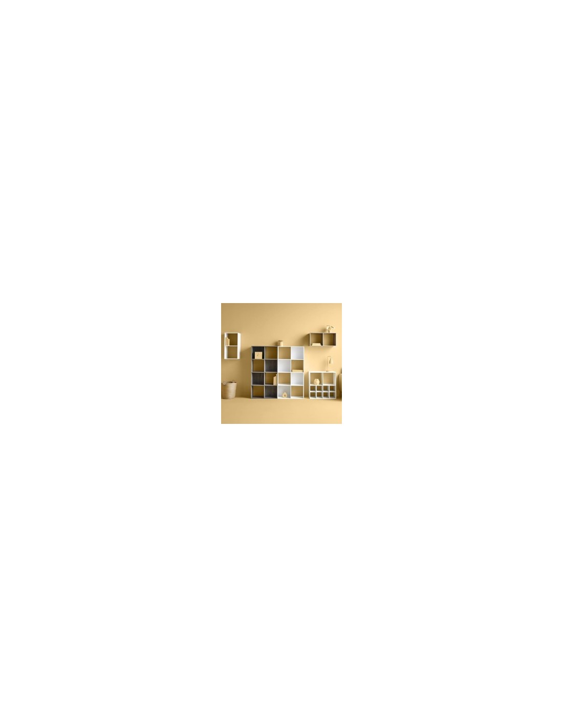 SCAFFALE 9 SCOMPARTI 100X32X100CM GRIGIO su TreG Ingrosso
