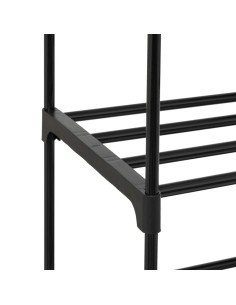Scarpiera Modulare Nera 155x87x30 cm, Ampio Spazio di Archiviazione per Scarpe e Accessori