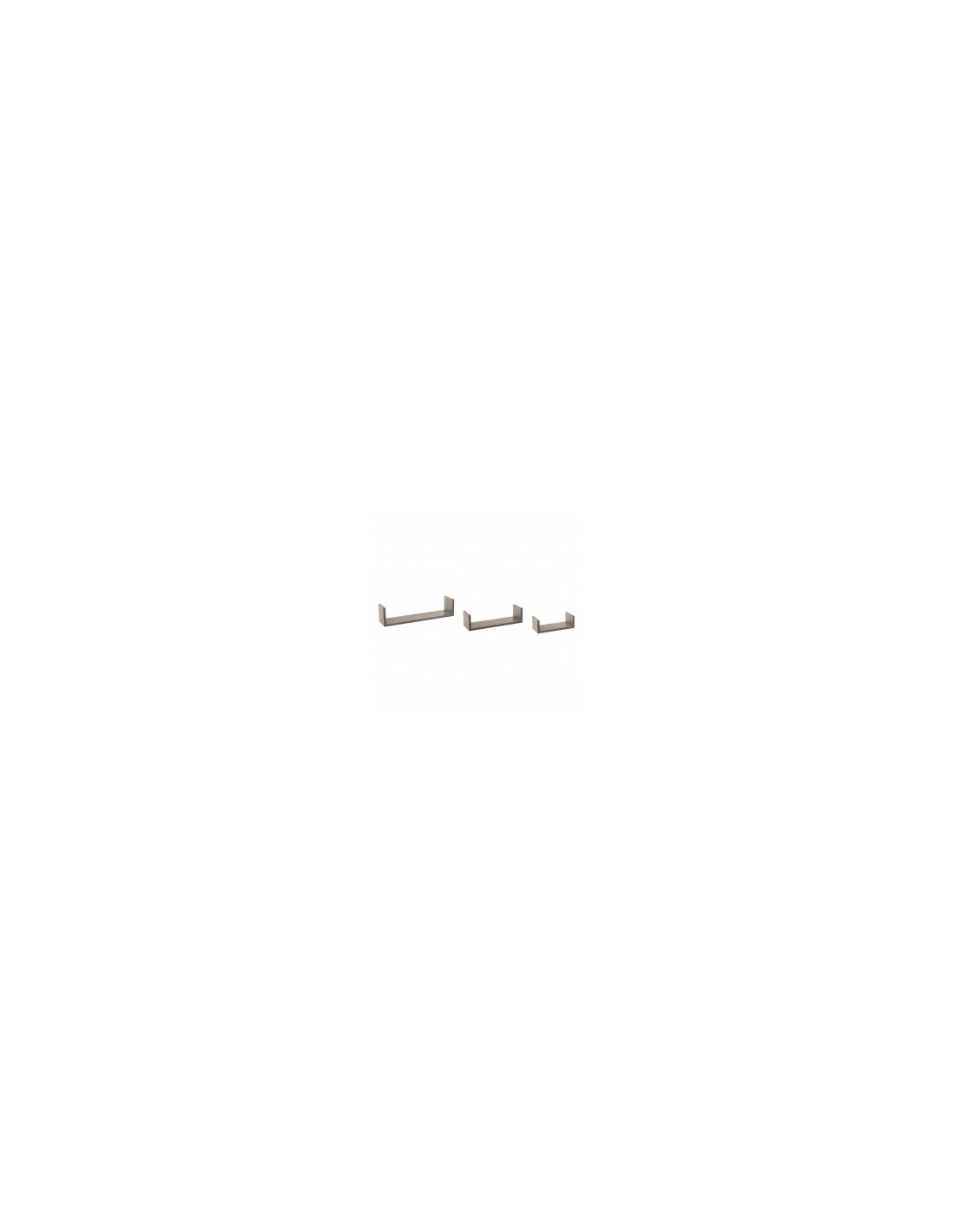SET 3 MENSOLE PARETE GRIGIO su TreG Ingrosso