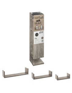 SET 3 MENSOLE PARETE GRIGIO su TreG Ingrosso