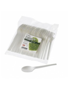 CONFEZIONE 50 CUCCHIAI BIODEGRADABILI 16CM LEONE SRL