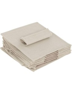 Scarpiera Groomy 6 scomparti con cestino 127x30cm, organizer beige, porta scarpe salvaspazio, armadio