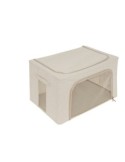 Scatola contenitore Dressy 60x40x32 cm beige, organizer salvaspazio per armadi