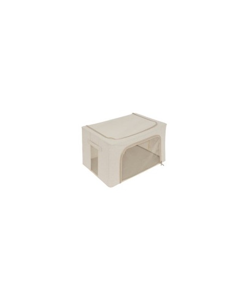 Scatola contenitore Dressy 60x40x32 cm beige, organizer salvaspazio per armadi
