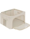 Scatola contenitore Dressy 60x40x32 cm beige, organizer salvaspazio per armadi