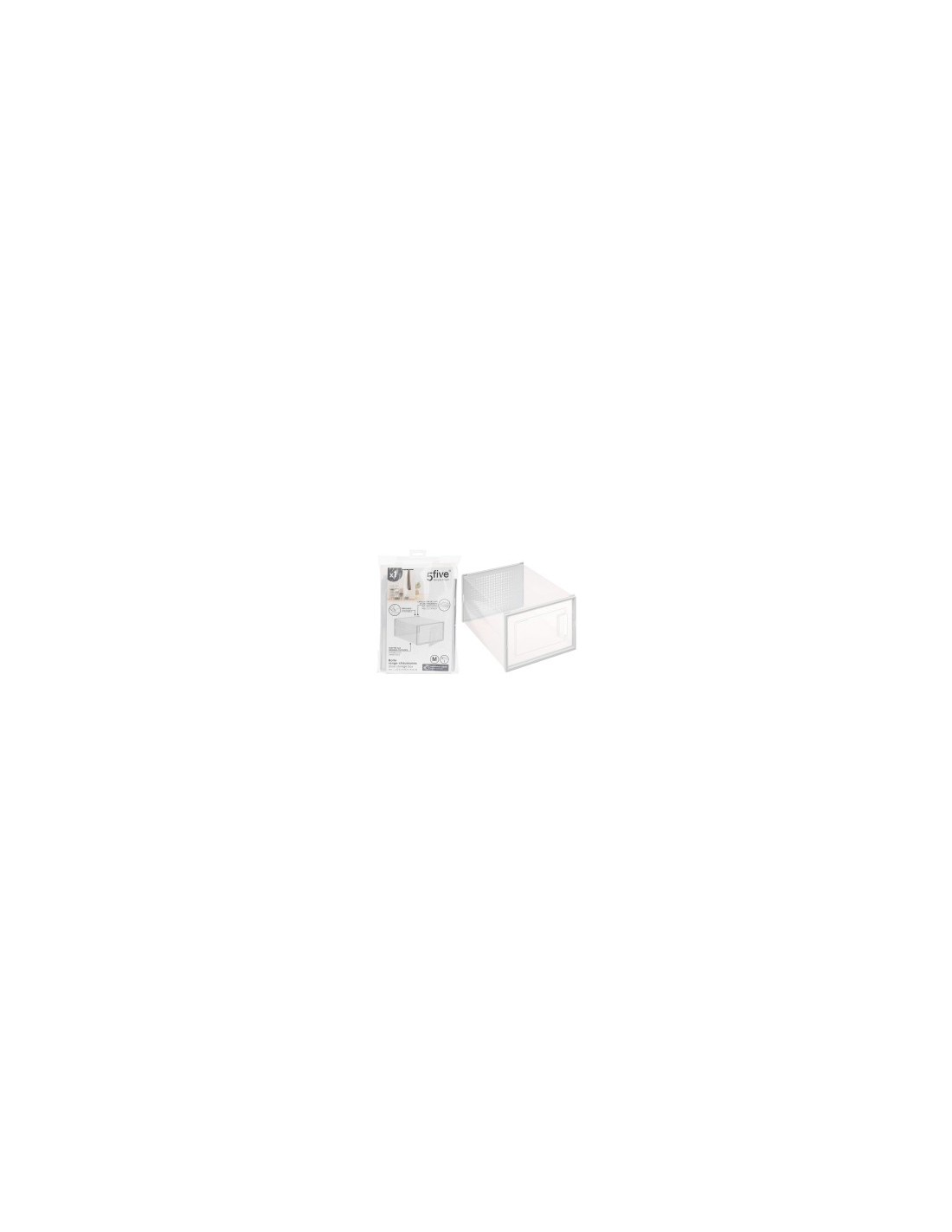Scatola portascarpe plastica 23x33x14 cm, contenitore trasparente, organizzazione scarpe, pratico e resistente