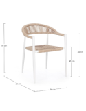 POLTRONA JANDIA BIANCO/BEIGE