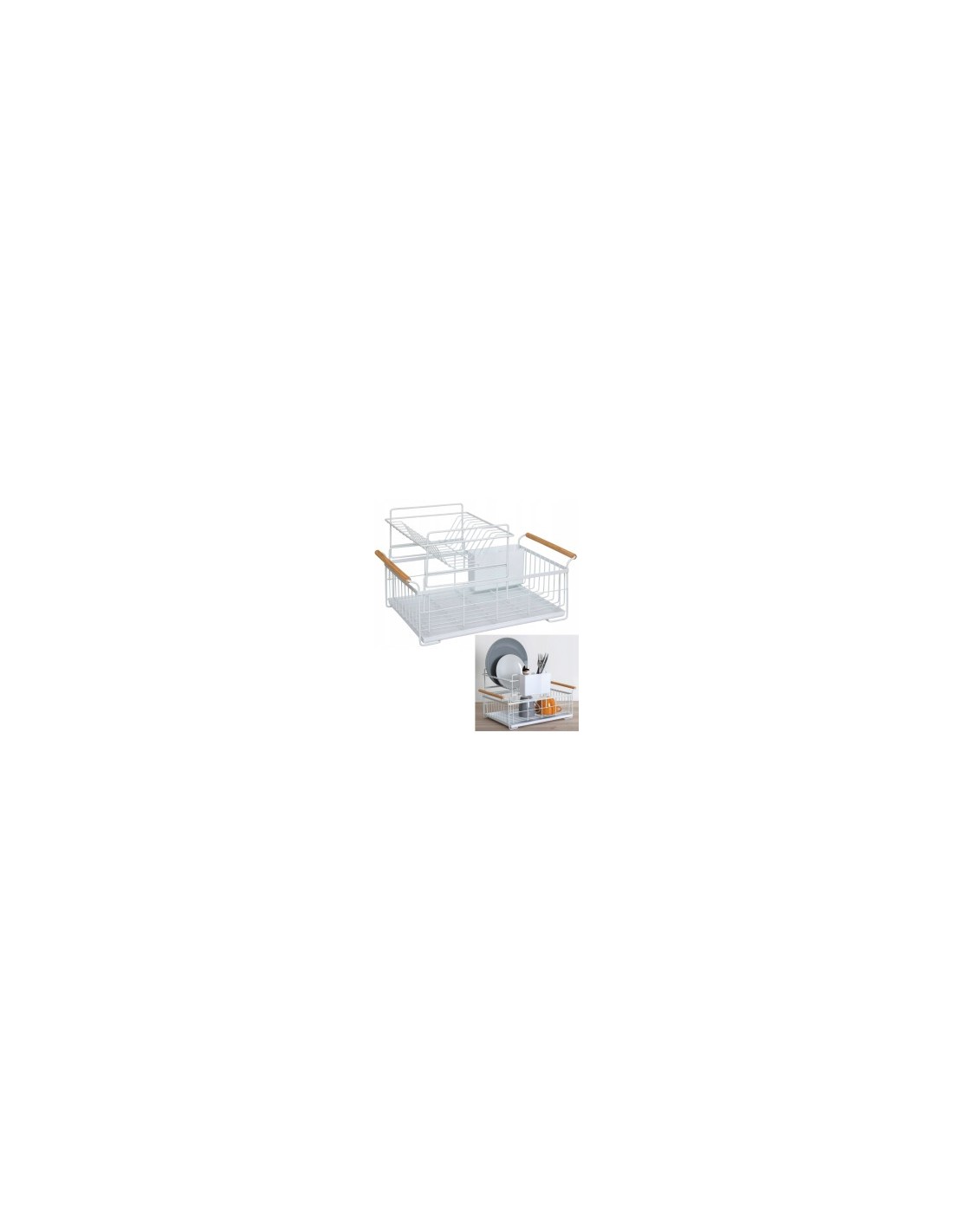 SCOLAPIATTI 190010 2 LIVELLI METALLO BIANCO