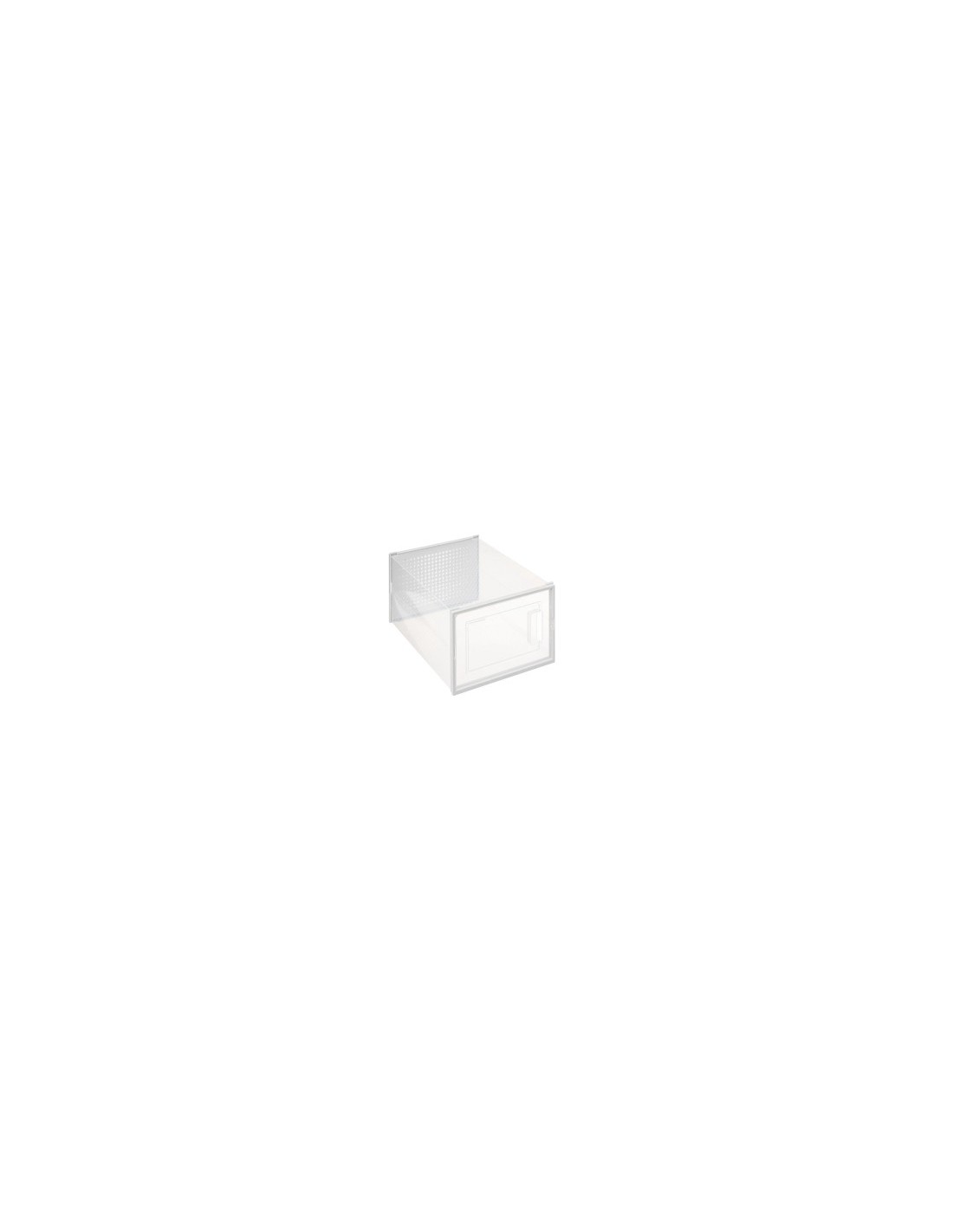 Scatola portascarpe plastica, contenitore trasparente 35x25x18 cm, organizzazione scarpe, resistente, armadi, ripostigli